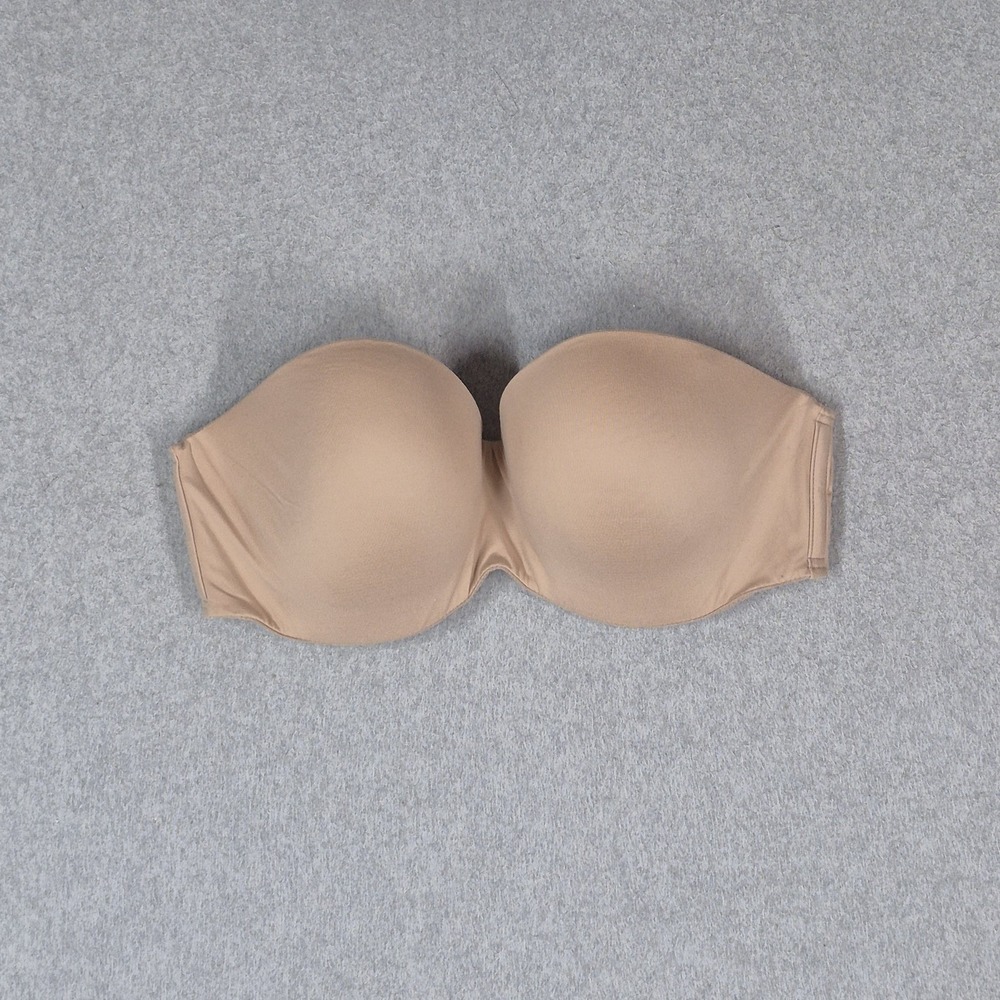 Victoria's Secret Women Bra 34DD Beige T Shirt Underwired Lightly Lined READ